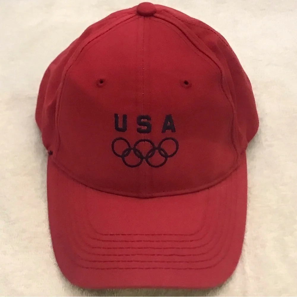 K-Products Adjustable Red USA Olympic Cap